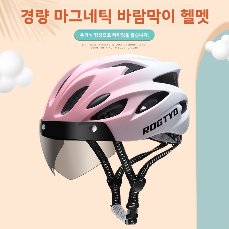 Road Cycling Essential Gear - Magnetic Visor Bike Helmet Ventilated Mountain