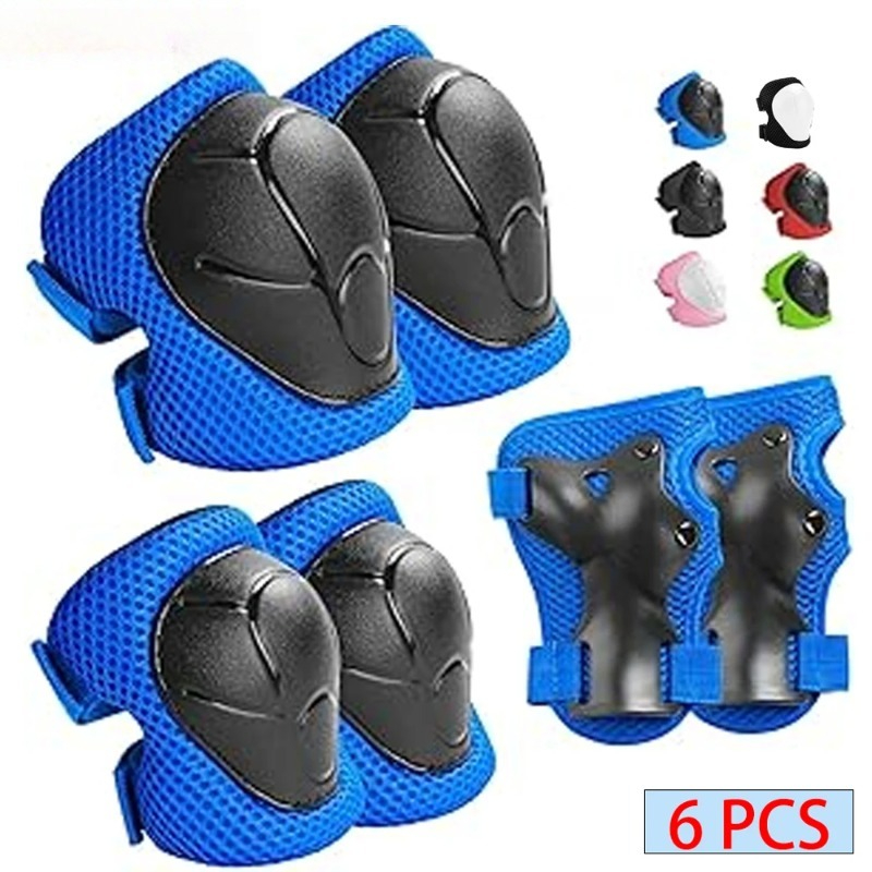 Cycling Gear Of The Year - 6PCS Kids Protective Gear Set, Knee