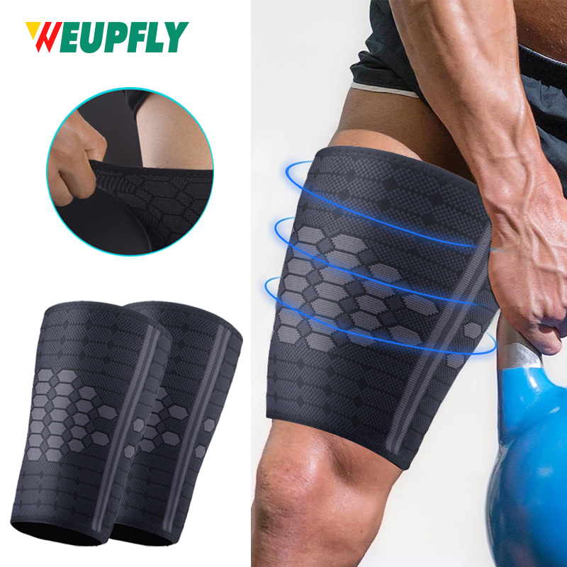 Cycling Quads - 1Pair Thigh Compression Sleeve for Men
