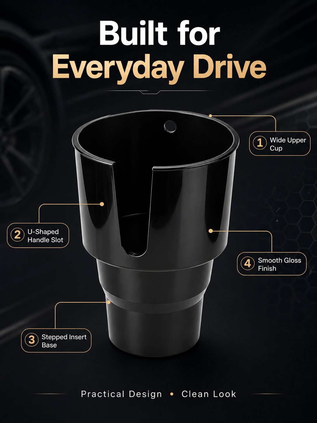 Car Cup Holder Expander Adapte - огляд і ціна Water Bottle Holder