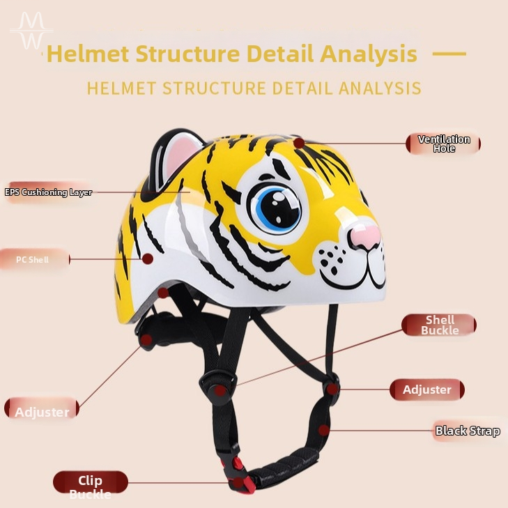 Cute Tiger Toddler Bike Helmet - огляд і ціна Cycling Gear Of The Year
